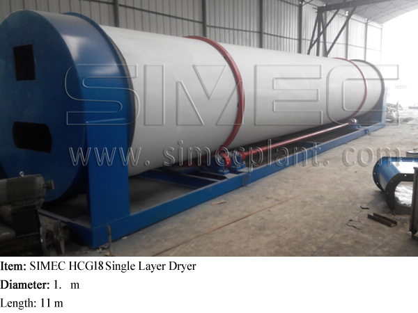 HCG 18 Single Cylinder Drum Sawdust Dryer