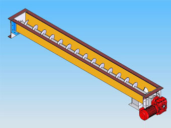 screw conveyor for pellet system