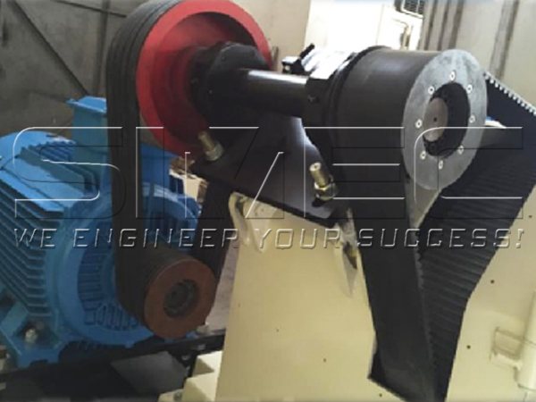 spm520s-pellet-mill-motor-and-belt