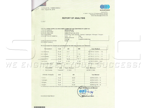 albasia-wood-pellet-test-report