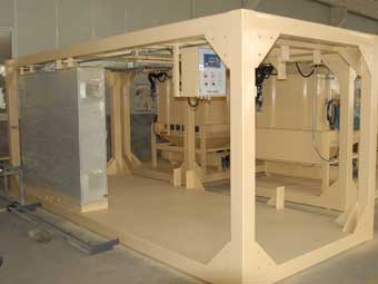 Containerized pellet mill plant