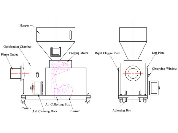 left-and-front-view-of-pellet-burner