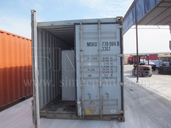 SPM420 Pellet Mill Loaded in 20 Feed Container with a Cabinet