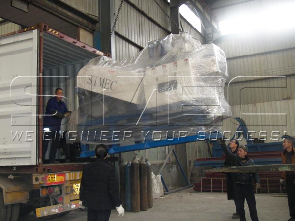 SIMEC SMX-350 Wood Sawdust Machine Loading