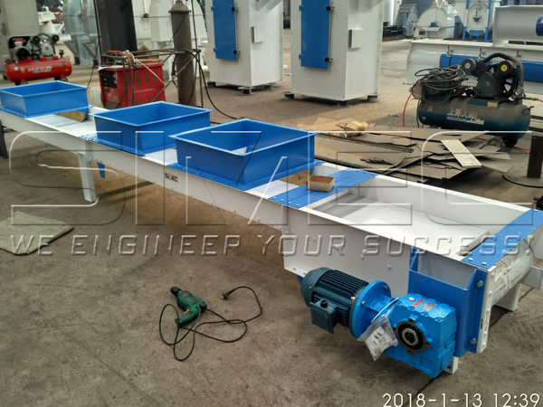 Belt Conveyors for 6TPH Pellet Project Indonesia 2018