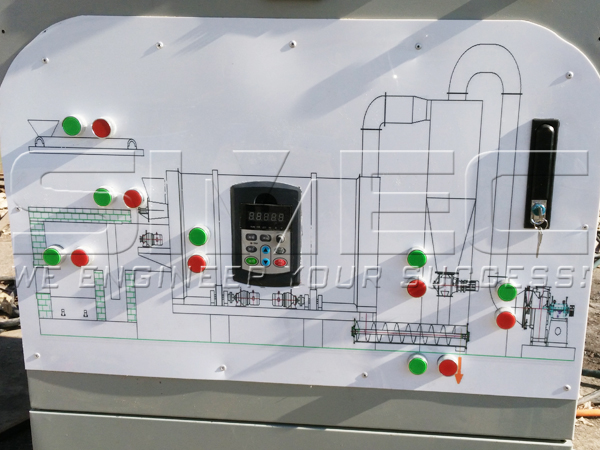 Electric Cabinet Cotten Stalk Pellet Project